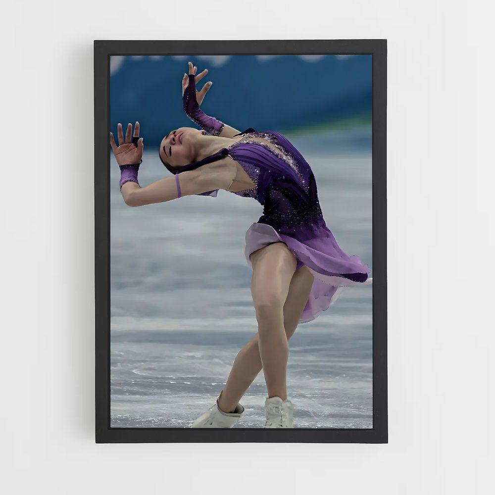 Poster Kamila valieva patineuse – affiche Patinage artistique (vue 2)